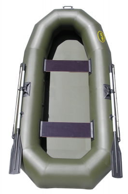 ПВХ гребная лодка Гелиос 30 (зеленый)
